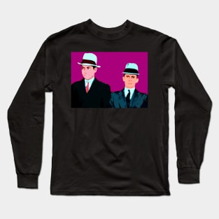 lucky luciano and meyer lansky pop art Long Sleeve T-Shirt